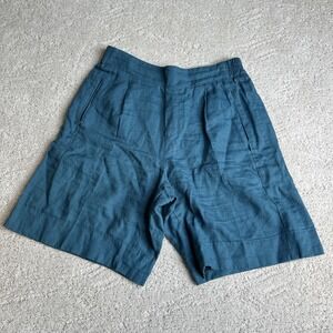 Women's Athleta Size 8 Playa Linen Bermuda Shorts Stretch Waist 9" Inseam‎